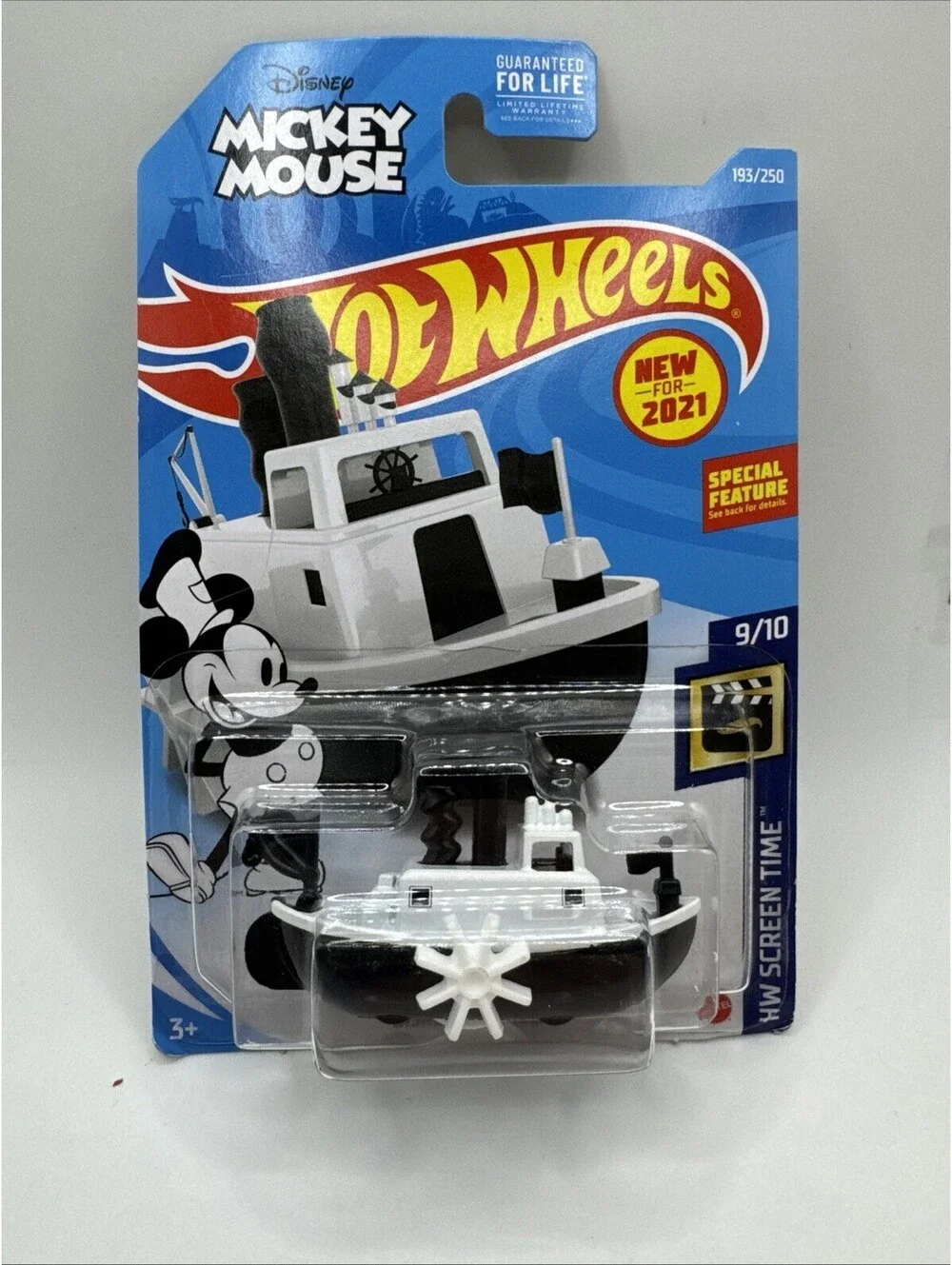 Disney Steamboat #193/250 Mickey Mouse 9/10 Screen Time 2021 Hot Wheels